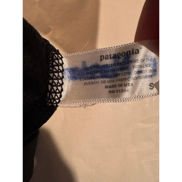 Vintage 2000s Patagonia Capilene Midweight Black Base-Layer Bottoms Small - Picture 4 of 8